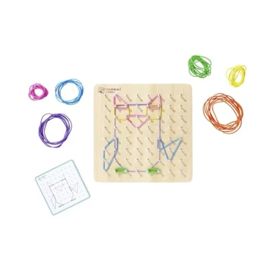 Abbildung von Eichhorn Lernspielzeug Montessori Geometriebrett, FSC® schützt Wald weltweit