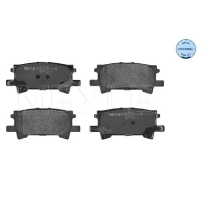 Abbildung von MEYLE 025 239 6715 Bremsbelagsatz ORIGINAL Quality Hinterachse exkl. Verschleißwarnkontakt mit Anti Quietsch Blech LEXUS: RX II