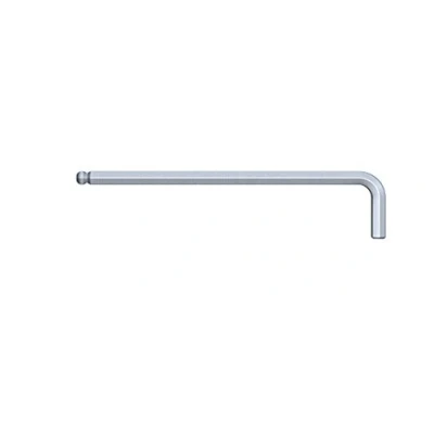 Abbildung von Wiha 01393, L förmiger Inbusschlüssel, Metrisch, 1 Stück(e), T Griff ohne kurzen Arm, Chrom Vanadium Stahl, 2 mm