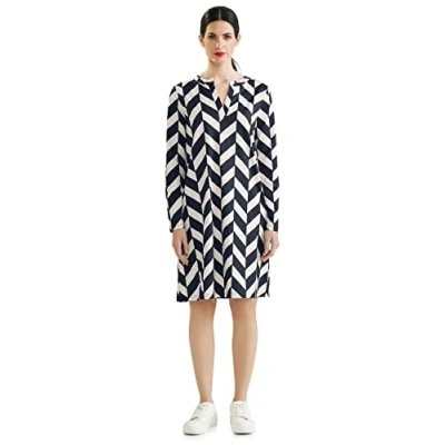 Abbildung von Street One MIT Grafischem Print Freizeitkleid, Damen, Größe: 38, Blau