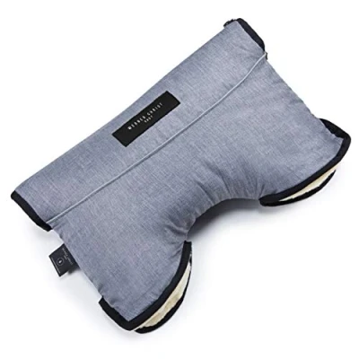 Abbildung von Kinderwagen Muff aus Lammfell von WERNER CHRIST BABY MOFFY ist der ideale Handwärmer für Buggys medizinischem Fell, einfache Handhabung, Handmuff in blau