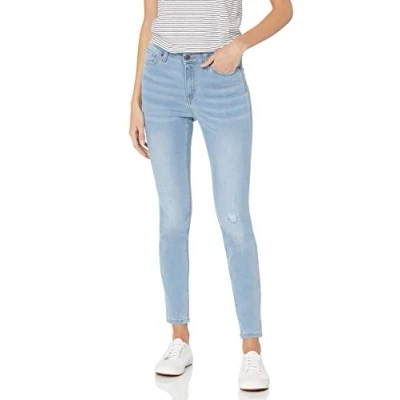 Abbildung von Amazon Essentials Damen Skinny Jeans, Halbhoch, Verwaschenes Blau, 44