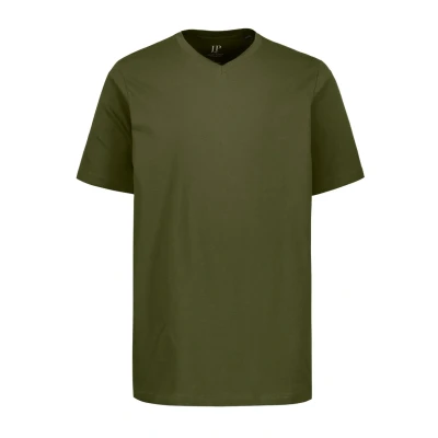 Abbildung von JP1880 Grosse GRÖSSEN BIS Tshirt basic, Herren, Größe: XXL, Dunkel khaki