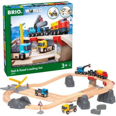 Abbildung von BRIO Strassen Schienen Steinverlade SET Spielzeugset Züge für Kinder, Größe: One Size, Multicoloured