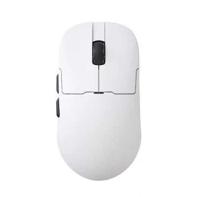 Abbildung von MAGIC REFINER X AJAZZ AJ159 Kabellose Gaming Maus, Maus Für Kabelgebundene PCs 2.4G/USB C, Wiederaufladbare Computermaus, Sensor PAW3395, 6 Einstellbare DPI Bis Zu 26000 PC/Mac Weiß