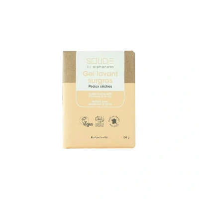 Abbildung von Alphanova SOLIDE Solide, Gentle washing bar for face and body, dry skin, 100g