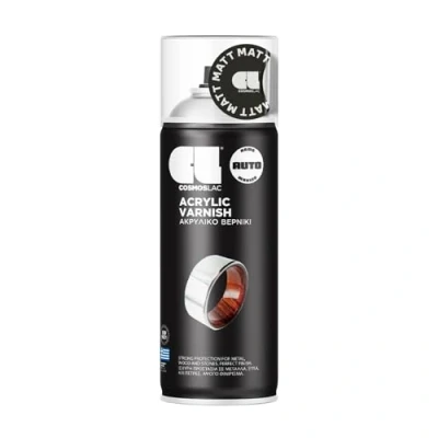 Abbildung von Klarlack Spray matt transparent &amp; wasserfest 400 ml Acryl Lack Sprühlack Lackspray für Kunststoff, Metall, Holz, uvm.