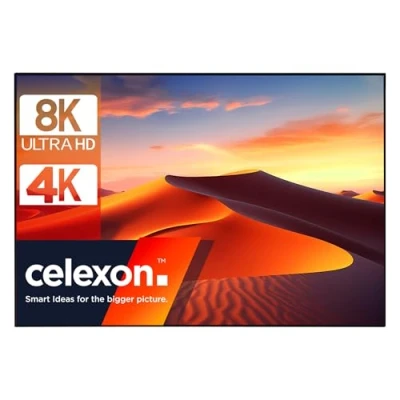 Abbildung von 135&quot; Zoll ALR Hochkontrast Rahmen Leinwand celexon HomeCinema Dynamic Slate 16:9 300x169 cm 8K 4K Full HD 3D langlebiger, Flacher Frame; für satte Projektionen mit Ihrem Beamer Wandmontage