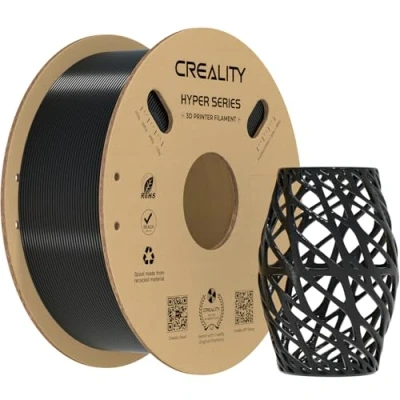Abbildung von Creality Hyper PETG Filament 1,75mm (Schwarz), 2024 Neues 1kg 3D Drucker Hochgeschwindigkeit, Druckmaterialien für die Meisten K1/ K1 MAX/ K1C (1kg/ Spule)