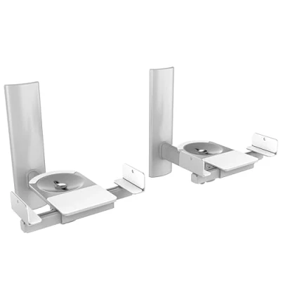 Abbildung von RICOO 2X Lautsprecherwandhalterungen Universal Lautsprecher Wandhalterungen Schwenkbar Neigbar LH023 S Halterung Boxen Wand Halter Boxenhalterung Set bis Max. 25 Kg Wandhalter Speaker Wall Mount