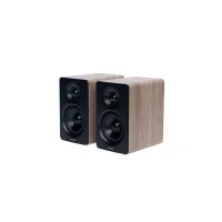 Abbildung von Edifier M60 Multimedia Lautsprecher Bluetooth 5.3, 66W RMS, Hi Res Audio &amp; Wireless Audio, LDAC, 3&quot; Mittelbass 1&quot; Hochtöner, USB C Aux Eingänge, Kompakter Desktop Klasse Oak