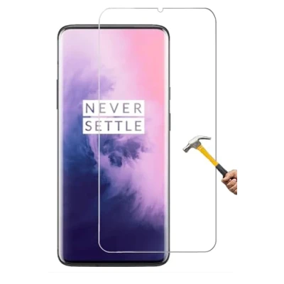 Abbildung von ino Schutzglas kompatibel mit OnePlus 7 6T Panzerglas Harte Schutzfolie Panzerfolie Displayschutzglas Folie Schutz Glasfolie Displayglas 9H