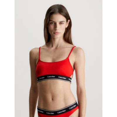 Abbildung von Calvin Klein Swimwear Bralette Bikinitop, Damen, Größe: Small, Cajun red