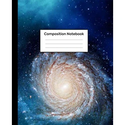 Abbildung von Composition Notebook: Wide Rule, Deep Space Blue Spiral Galaxy Journal for Girls and Boys, Kids, School, Students Teachers 7.5 x 9.25, 100 Ruled Pages