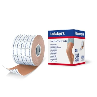 Abbildung von Leukotape K 5cm hautfarben
