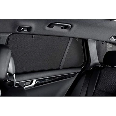 Abbildung von Satz Car Shades kompatibel mit Porsche Cayenne 2011 2017 (6 teilig), Schwarz