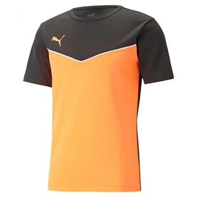 Abbildung von PUMA Herren Individualrise Jersey Fußballtrikot, Black Ultra orange, S
