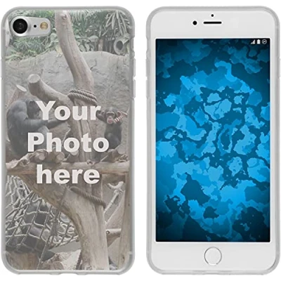 Abbildung von PhoneNatic Case kompatibel mit iPhone 7/8 / SE 2020 Personalisierte Handyhülle clear zum selbst gestalten eigenem Foto