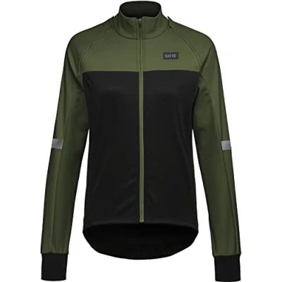 Abbildung von GORE WEAR Damen Phantom Jacket, Black/Utility Green, 42 EU