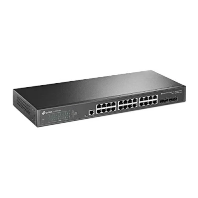 Abbildung von TP Link TL SG3428X 24 Port Gigabit L2+ Managed Switch (4 10GE SFP+ Slots, kompatibel mit Omada SDN, zentrales Management, IPv6 Unterstützung)