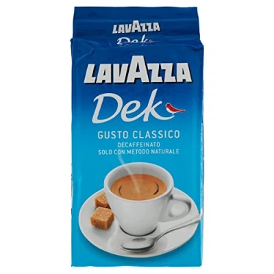 Abbildung von 20x LAVAZZA DEK Entkoffeiniert Kaffee 250g gemahlen Italienisch espresso coffee