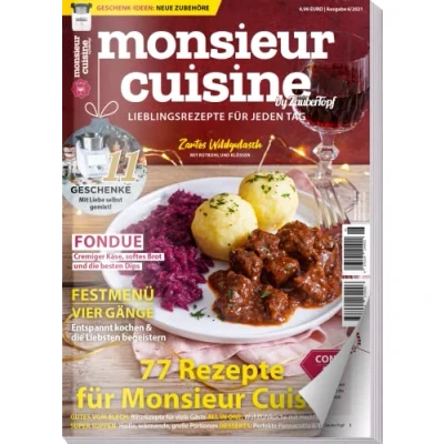Abbildung von mein ZauberTopf Extra 06/21 Monsieur Cuisine : 77 Rezepte für Weihnachten, Geschenke selbst gemixt Connect &amp; Plus