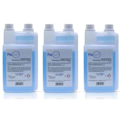 Abbildung von Piebert Häckslermesser 3x 1L Milchsystemreiniger 8205 für Milchbehälter von DeLonghi Jura