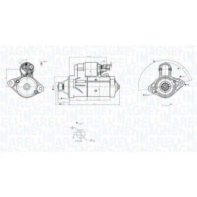 Abbildung von Starter MAGNETI MARELLI 063726156010