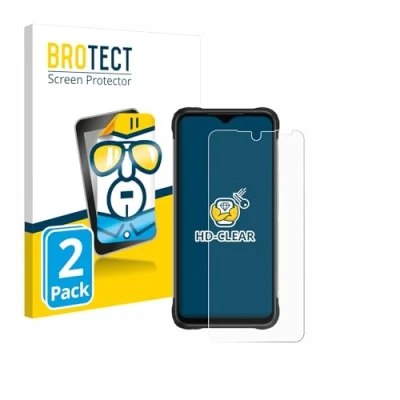 Abbildung von BROTECT (2 Stück Schutzfolie für Umidigi Bison X20 Displayschutz Folie Ultra Klar