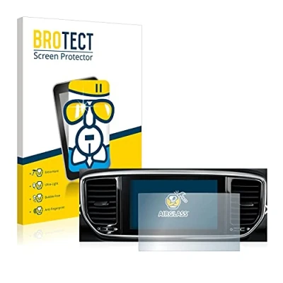 Abbildung von BROTECT Schutzglas für Kia Sportage QLPE 2020 Infotainment System 8&quot; Schutzfolie Panzer Folie Glas [Extrem Kratzfest 9H, Anti Fingerprint,