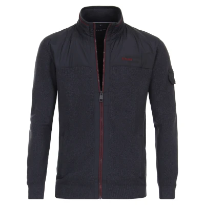 Abbildung von Casamoda UNI Strickjacke, Herren, Größe: 3XL, Dunkelblau