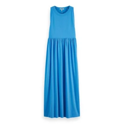 Abbildung von Scotch &amp; Soda TANK MIDI Dress Jerseykleid, Damen, Größe: Small, Aqua blue
