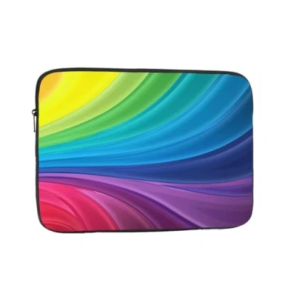Abbildung von 17 Zoll Laptophülle, Bunte Wirbelstreifen, Laptoptasche für Laptops und Tablets