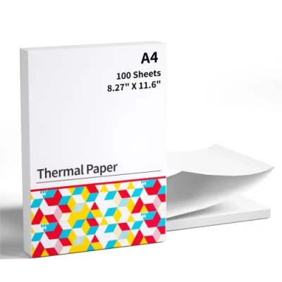 Abbildung von Thermopapier A4 Faltbares für Tragbaren Drucker M08F A4, Kompatibel mit Brother PJ762/PJ763MFi, Phomemo M08F, HPRT MT800, Schnell Trocknendes Druckerpapier, 210x297mm, 100 Blatt