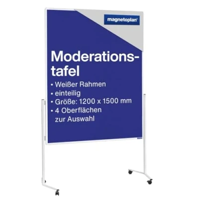 Abbildung von Magnetoplan Moderationstafel 2111103 120x150cmm Filz blau