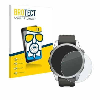 Abbildung von BROTECT Entspiegelungs Schutzglas für Garmin Fenix 7S Pro Solar (42 mm) Schutz Folie Glas Matt [Extrem Kratzfest 9H, Anti Reflex, Fingerprint]