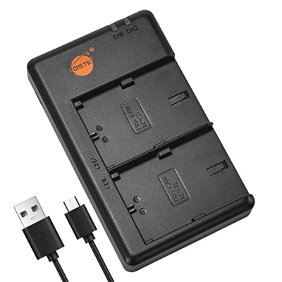 Abbildung von DSTE LC E6E Batterie USB Dual Quick Ladegerät Compatible für LP E6, E6N, EOS R, 5D Mark II, III, 5DS, 5DS 6D, 7D, 60D, 60Da, 70D, 90D, 7D XC10, XC15