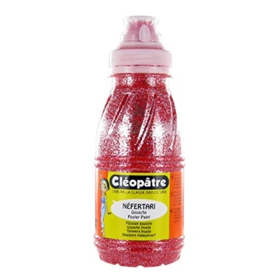 Abbildung von Cléopâtre Peinture Paillettes Farben, Glitzer, Rot, 250 ml