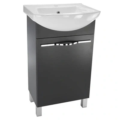 Abbildung von paplinskimoebel badezimmerschrank mit waschbecken 50 x 40 84,5 cm waschbeckenunterschrank Badezimmer möbel, klein gäste wc unterschrank badunterschrank