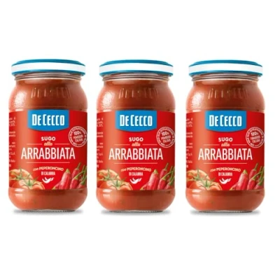 Abbildung von 12x De Cecco Sugo all&#039;Arrabbiata con Peperoncino di Calabria Sauce mit Kalabrische Chili 100 % italienische Tomaten 200g