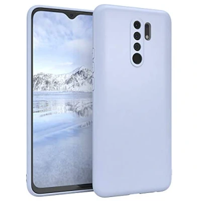 Abbildung von EAZY CASE Handyhülle Silikon mit Kameraschutz kompatibel Xiaomi Redmi 9 / Prime in Himmelblau Blau, Ultra dünn, Slimcover, Silikonhülle, Hülle, Softcase, Backcover