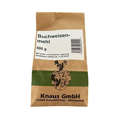 Abbildung von Buchweizenmehl 500g Vollkormehl aus Buchweizen Glutenfrei Kochen Backen Mehl