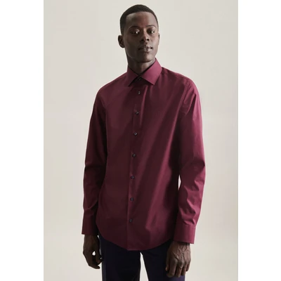 Abbildung von Seidensticker KENT SLIM FIT Contrast Businesshemd, Herren, Größe: 39, Red