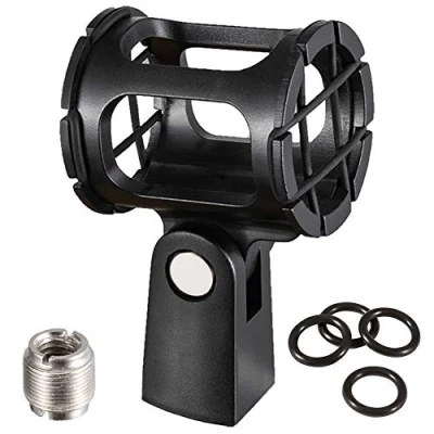Abbildung von LYRCRO Mikrofon Stoßdämpfer Halterung, Clip, Mikrofon, Anti Vibration, für Kondensator Schrotflintenmikrofon wie Rode NTG 1, 2, 3, 4, 4+, 5, Sennheiser MKE 600