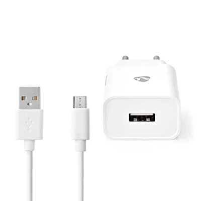 Abbildung von Netzladegerät 12 W Schnellladefunktion 2.4 A Anzahl der Ausgänge: 1 USB Micro (Lose) Kabel 1.00 m Single Voltage Output
