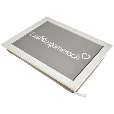 Abbildung von Out of the Blue Tablett Lieblingsmensch KissenTablett Knietablett, Lap Tray, 100% Cotton