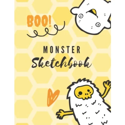 Abbildung von Monster Sketchbook: Sketchbook for kids ,Notebook Drawing, Writing, Painting, Sketching or Doodling, 100 Pages, 8.5&quot;x11&quot;
