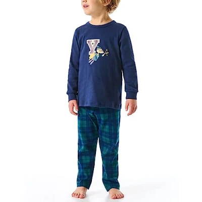 Abbildung von Schiesser RAT Henry SET Pyjama für Kinder, Größe: 104, Dunkelblau