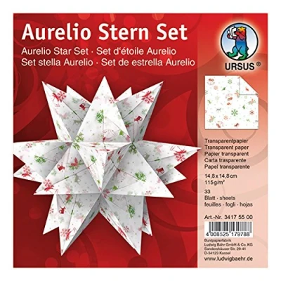 Abbildung von Ludwig Bähr Faltblätter Aurelio Stern Classic Christmas 115g/qm 14,8x1