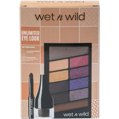 Abbildung von Wet n Wild Ultimate Eye Look Set, Schminkset mit Langanhaltender Augenbrauenpomade &amp; Color Icon 10 Pan Shadow Palette, Cremige Pomade und Hochpigmentierte Lidschatten für Intensive, Verblendbare Looks